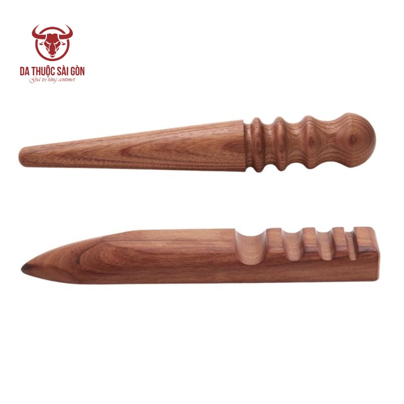 Cây đánh cạnh cao cấp bằng gỗ đàn hương - Bộ dụng cụ làm da handmade - Da Thuộc Sài Gòn