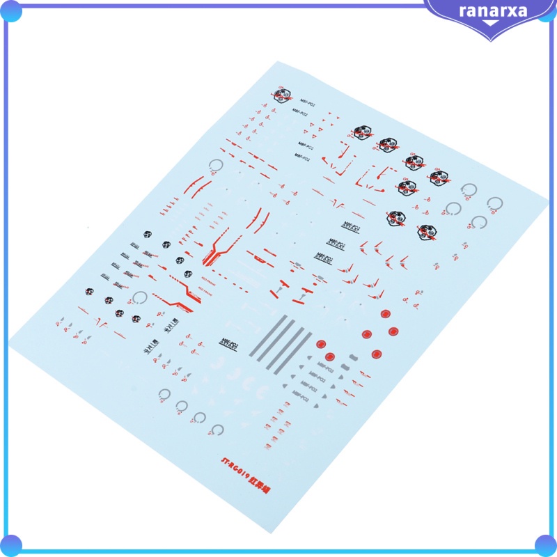 Miếng Dán Decal Chống Nước Cho Mô Hình Gundam Bandai Rg019