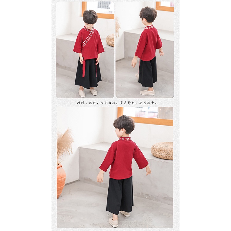 Bộ Hán Phục Phong Cách Trung Hoa Năm Mới Cho Bé