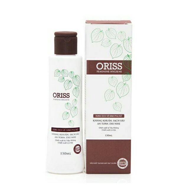 Dung dịch vệ sinh phụ nữ ORISS chiết xuất lá Trầu không 150ml