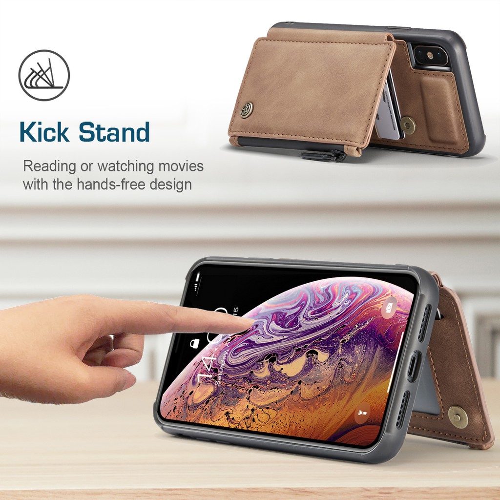 Ốp điện thoại da PU nhám phối ví tiền khóa kéo có khung ảnh cho iPhone 12 11 Pro Max XR X XS Max 7 8 Plus SE 2020 | BigBuy360 - bigbuy360.vn