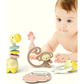 Xúc xắc gặm nướu Hàn Quốc Goryeo Baby nhựa ABS an toàn cho bé 9 món Halibaby XX03