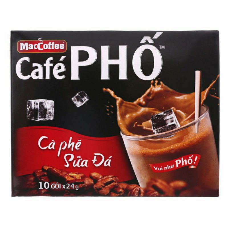 cà phê phố các loại(đen , sữa đá, nhà làm