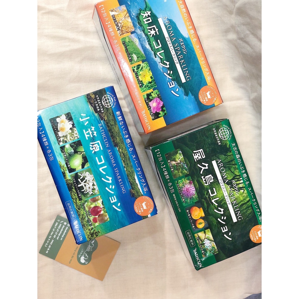 Muối tắm tẩy tế bào chết Bathclin 12 gói/ hộp - Hàng nội địa Nhật