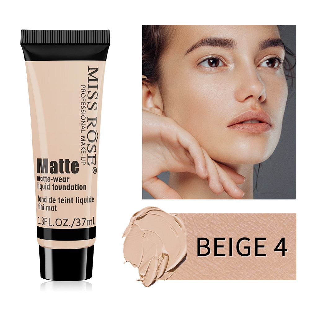 (Hàng Mới Về) Kem Nền Miss Rose Dạng Lỏng Dưỡng Ẩm Che Khuyết Điểm 37ml | BigBuy360 - bigbuy360.vn