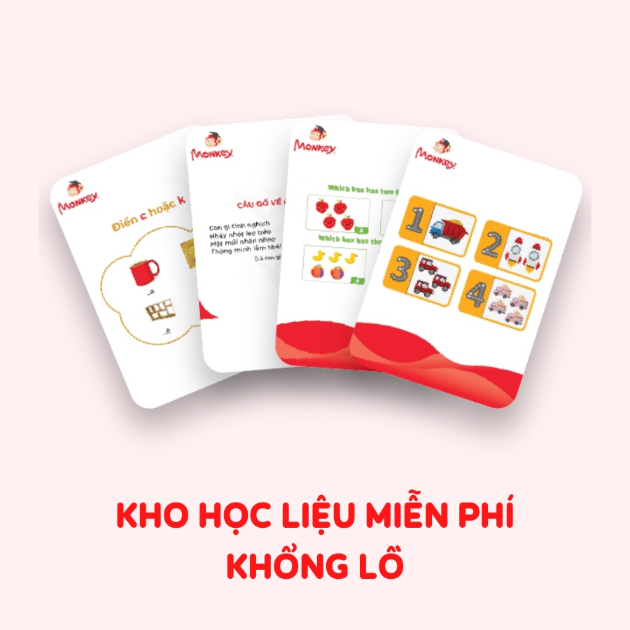 Toàn quốc [Evoucher] Mã học 12 tháng tiếng Anh tại MONKEY STORIES + 3 tháng Monkey Math - Kích hoạt ngay