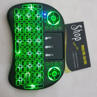 Bàn phím kiêm chuột không dây có led dùng cho smart tivi , điện thoại, tablet ... nhỏ gọn