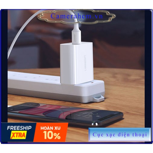 Đầu sạc nhanh UGREEN type C loại 3A/5VDC cho iphone