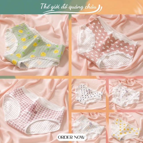 Quần lót nữ cotton thông hơi nâng mông, co giãn đa dạng mẫu mã - Hàng Quảng Châu Cao Cấp