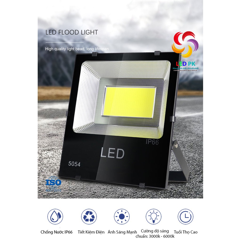 ĐÈN PHA LED MẮT COB 5054 10W,20W,30,50W,100W,150W, HAI MÀU TRẮNG, VÀNG CHỐNG NƯỚC TUYỆT ĐỐI