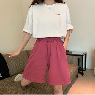 Quần shorts lửng thun nữ mẫu basic dễ mặc