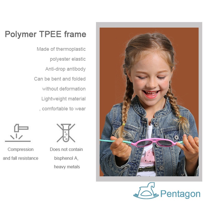 Kính Mát Gọng Nhựa Mềm Hình Hoa Phong Cách Nhật Hàn Thời Trang Cho Trẻ Em