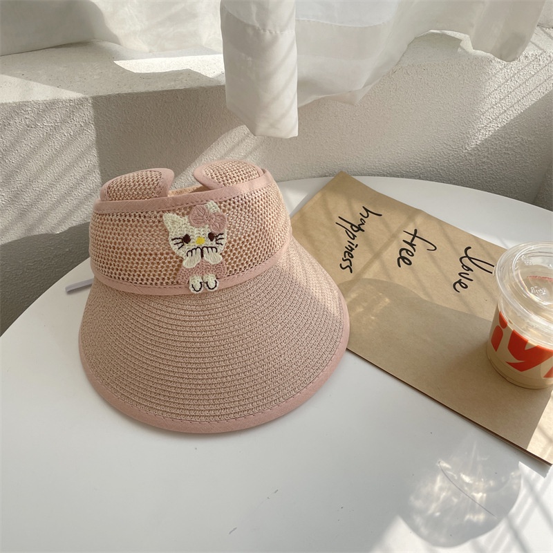 Nón Lưỡi Trai Nửa Đầu Chống Nắng Đi Biển Mùa Hè In Họa Tiết Hoạt Hình Dễ Thương Cho Bé