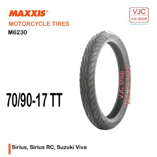 Lốp Sirius, Sirius RC, Suzuki Viva Maxxis 70-90-17 TT M6230 - Maxxis 709017 M6230