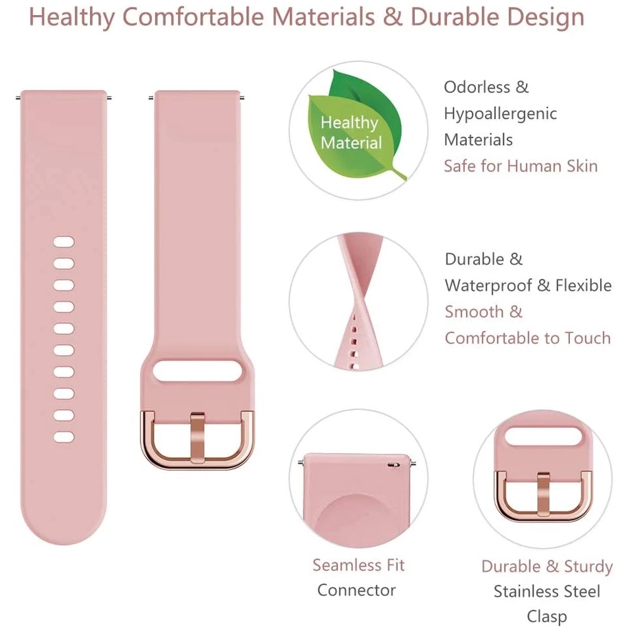 Dây Đeo Thay Thế Chất Liệu Cao Su Silicone Cho Đồng Hồ DIZO Watch 2