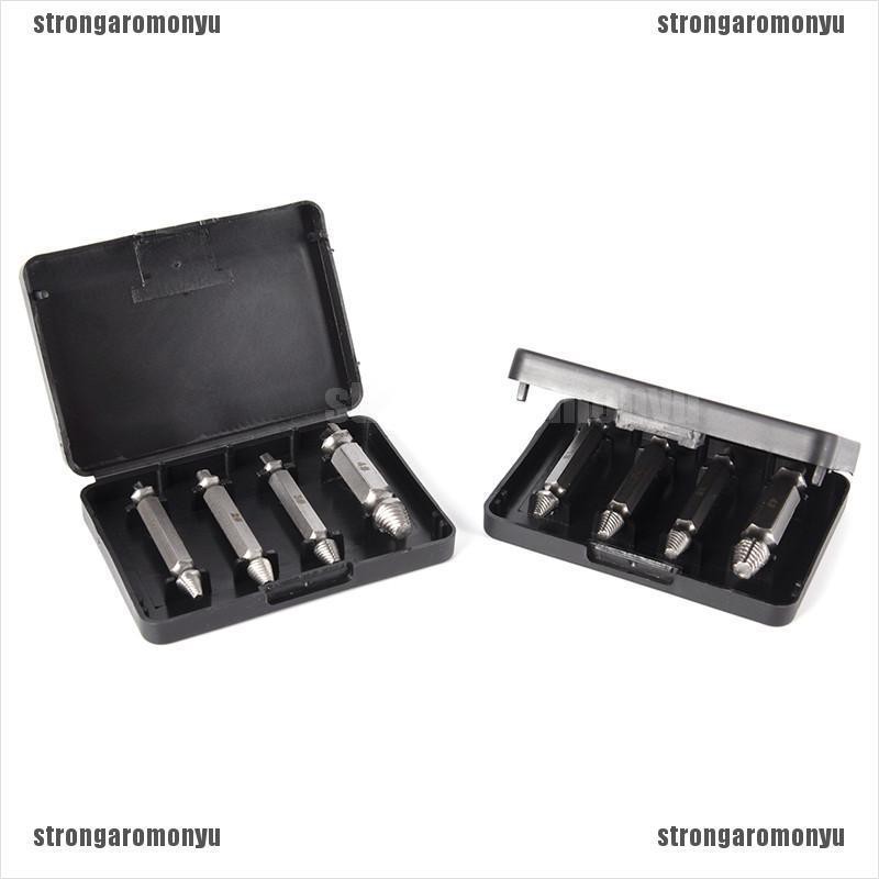 Bộ 4 Mũi Khoan Xoắn Ốc Tốc Độ Kèm Hộp Đựng