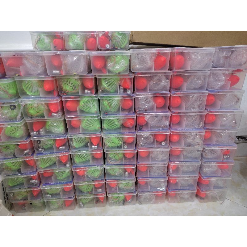 (Tặng kèm phao) Bôn Lưỡi Câu Bom Mè Lưỡi Câu Lăng Xê Cá Mè Hộp 2 bộ