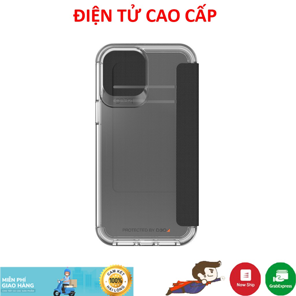 Ốp Iphone chống sốc GEAR4 Wembley FLIP cho Iphone 12Mini/12/12Pro/12Promax - Hàng Chính Hãng