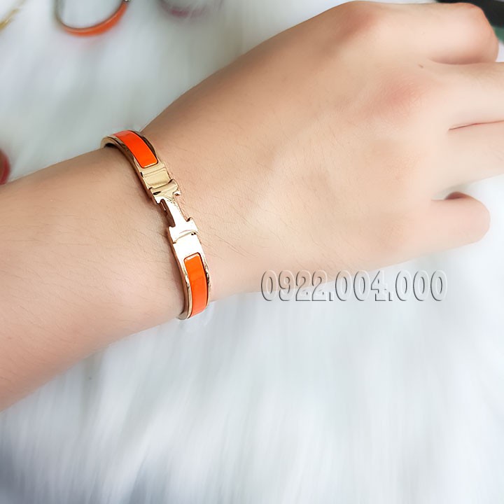 Vòng tay nữ, vòng tay nam khóa chữ H bảng 8mm.