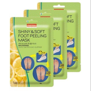 Mặt nạ thay da chân purederm shiny soft foot peeling mask cao cấp