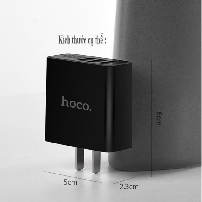 Cốc sạc 3 cổng C15 3A - màn hình LCD hiển thị điện áp