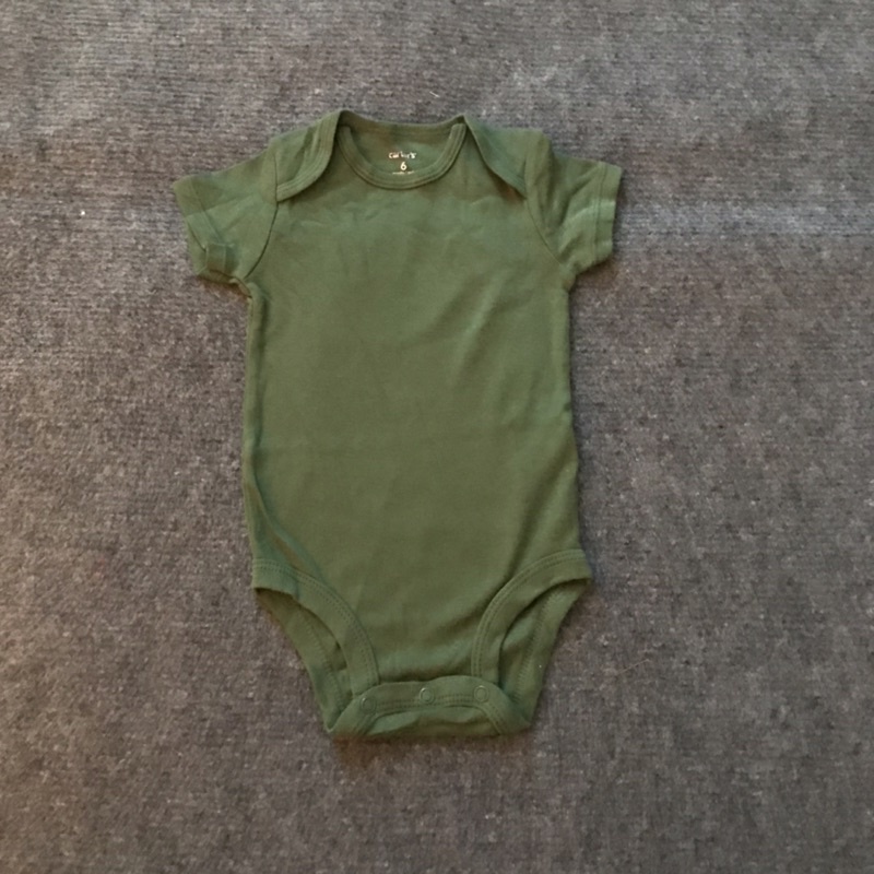 Bodysuit carter màu xanh lính