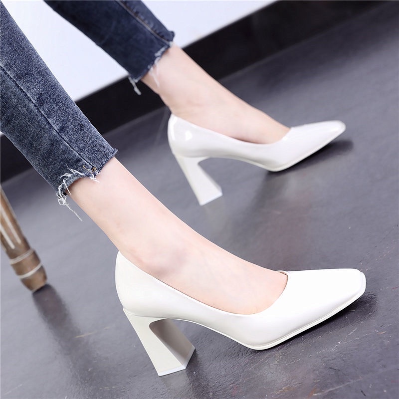 Giày cao gót đế vuông 8cm hàng Quảng Châu