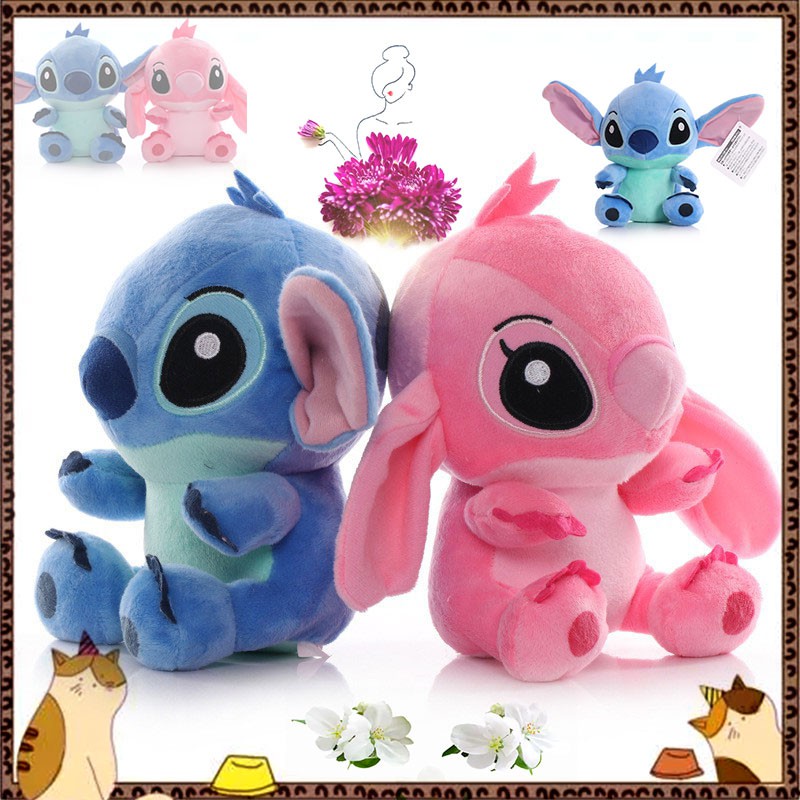 DISNEY Búp Bê Nhồi Bông Hình Nhân Vật Hoạt Hình Lilo &amp; Stitch 20Cm