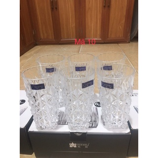 Bộ 6 Cốc thuỷ tinh pha lê Cao cấp 355ml