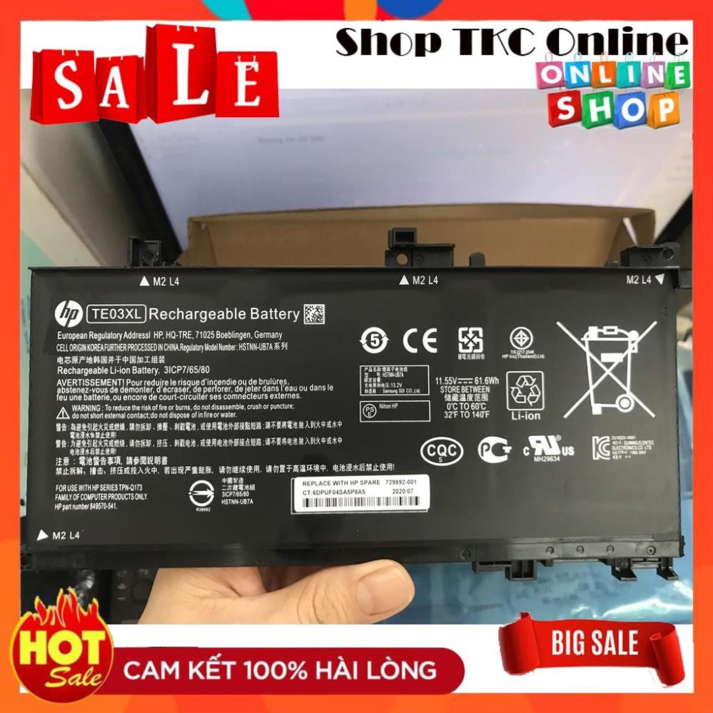 ⚡ Pin HP (Original)61.6Wh Pavilion 15-BC TE03XL TE04XL Battery