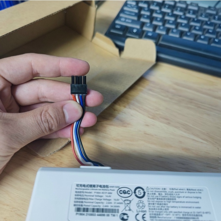 Pin Thay Thế Robot Hút Bụi Xiaomi Mijia 1C/ Pin Robot Mijia STYTJ01ZHM/ Pin Robot P1904 4S1P MM - Hàng Chính Hãng