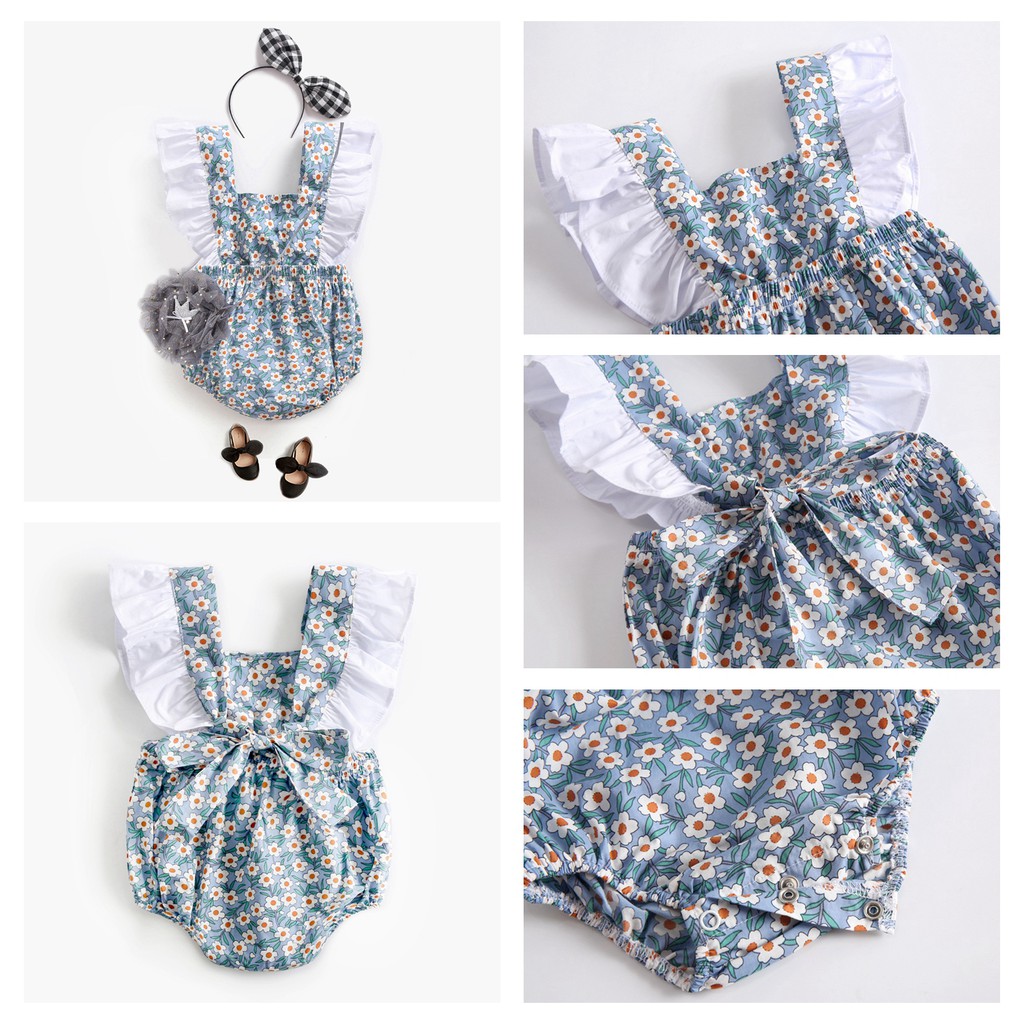 Áo Liền Thân Sanlutoz Họa Tiết Thời Trang Mùa Hè Dành Cho Bé Gái