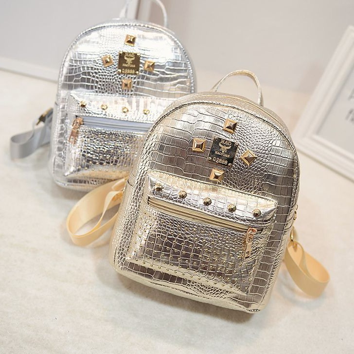 Balo nữ thời trang kiểu đinh tán phong cách hàn quốc đi học đi chơi đi du lịch S1 T108