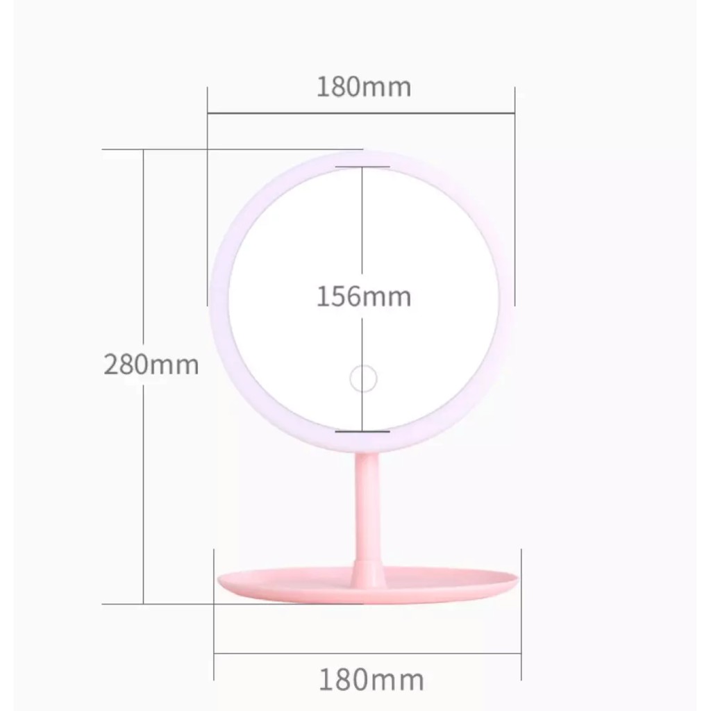 Gương Trang Điểm Có Đèn Led Cảm Ứng Thông Minh