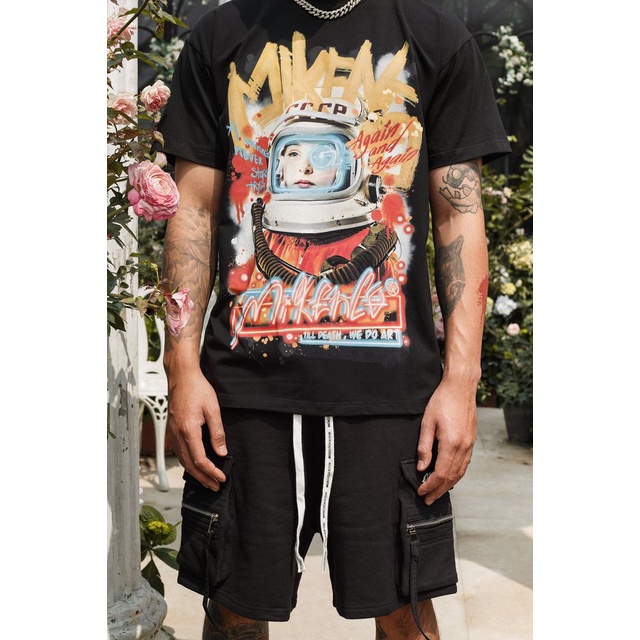 ÁO PHÔNG MIKENCO PHI HÀNH GIA TAY LỠ UNISEX