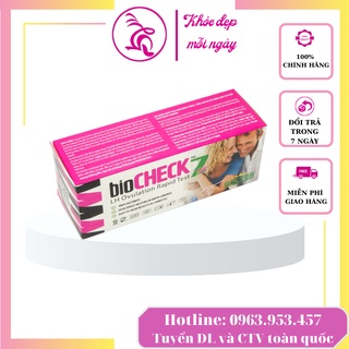 Test thử rụng trứng Biocheck - Chính xác, an toàn tuyệt đối cho chị em