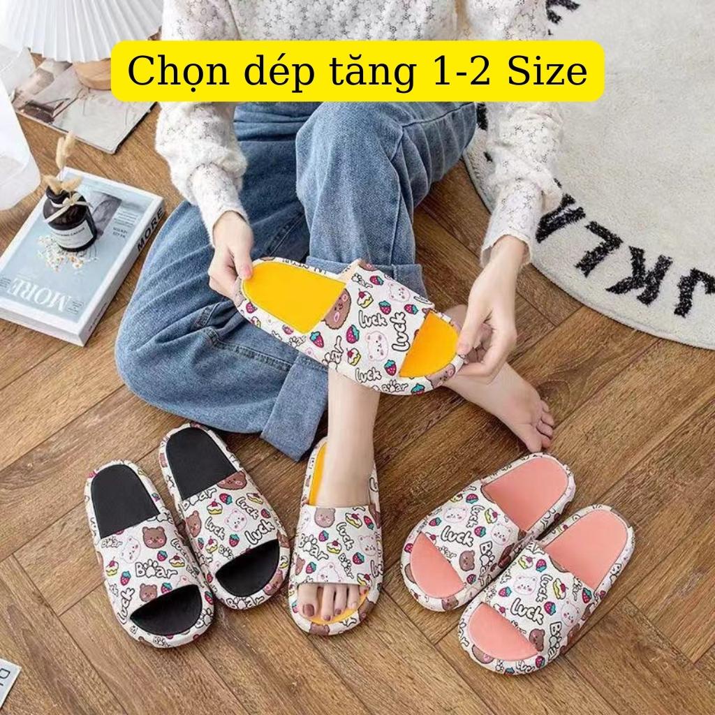 Dép nữ hình gấu LUCK cực xinh, mềm êm