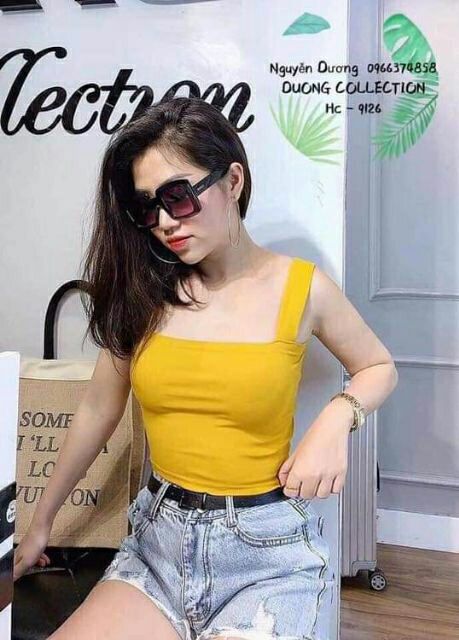 ÁO HAI DÂY CROPTOP BẢN TO, THUN CO GIÃN TỐT giá tận xưởng | BigBuy360 - bigbuy360.vn