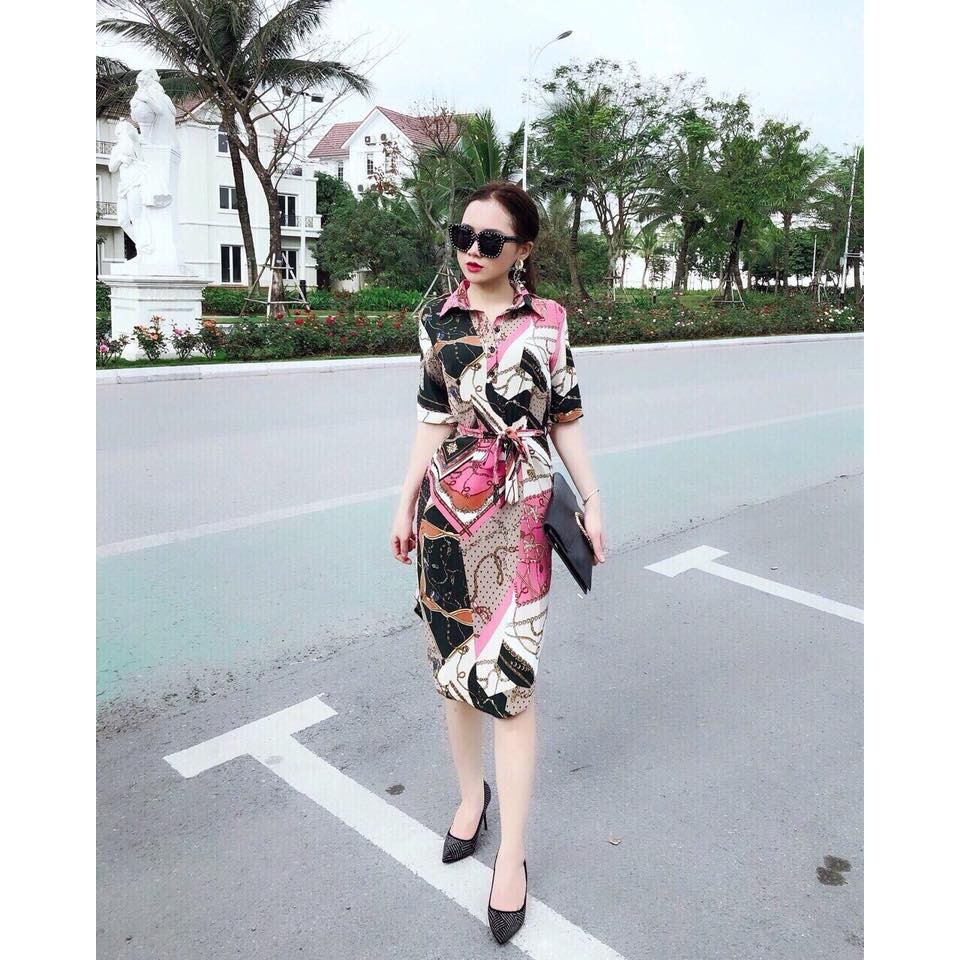 Váy suông đuôi tôm mặc dược 2 kiểu | BigBuy360 - bigbuy360.vn