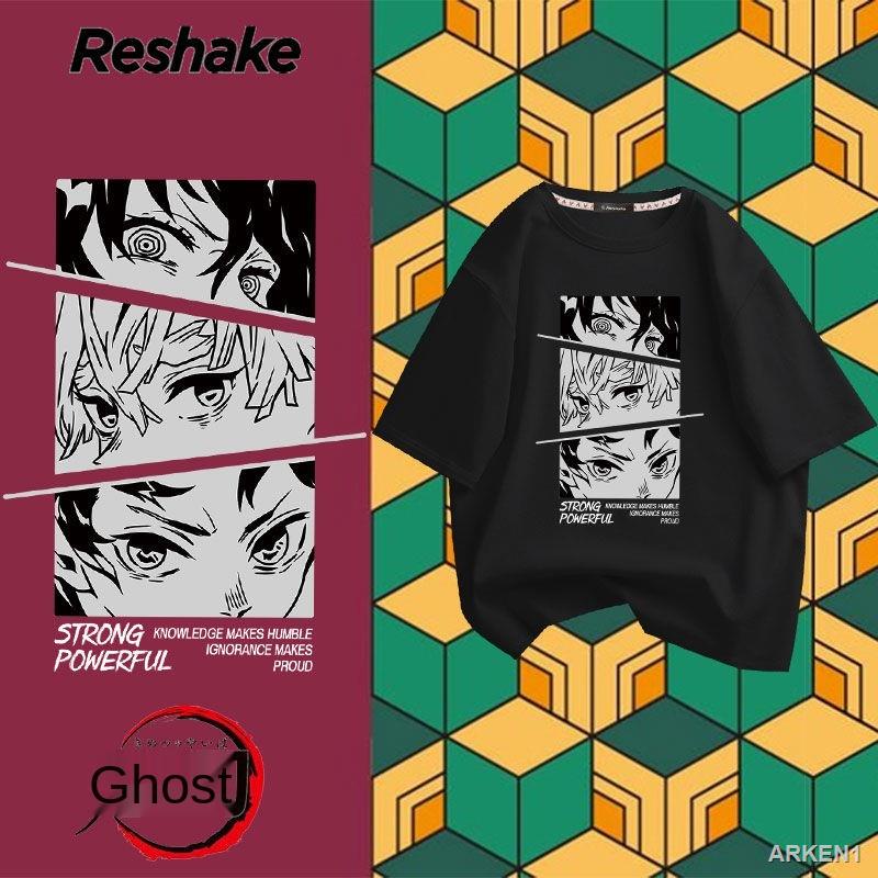 Kích thước: S - 6 xl NGHIÊN CỨU Nhân dân tệ thứ cấp anime xoay quanh lưỡi kiếm của ma áo thun cho nam và nữ rộng rãi sân lớn tay ngắn ATYM500A có tay ngắn