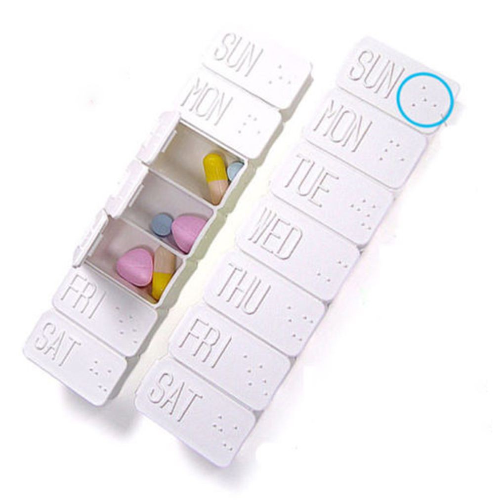 Hộp Chia Thuốc, Đựng Thuốc Y Tế Mini 7 Ngày Bằng Nhựa Trong Suốt Sáng Trưa Tối Tiện Lợi SeeMe beauty