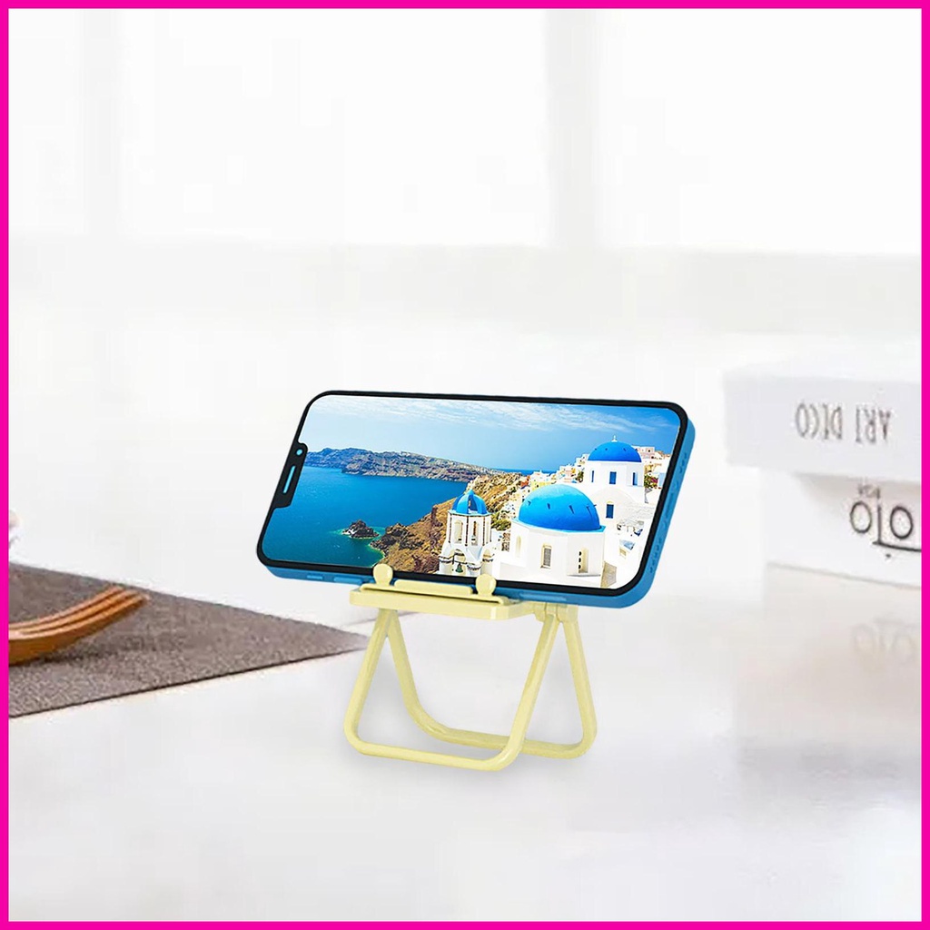 Giá Đỡ Điện Thoại Mini Hình Ghế Ngồi Có 3 Bánh Răng Điều Chỉnh Được