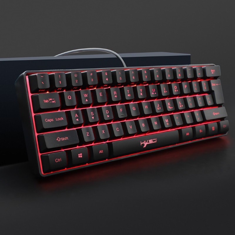 Bàn Phím Hxsj V700 60% Led RGB - 61 Phím Cho - Bàn phím Gaming - Gaming KeyBoard