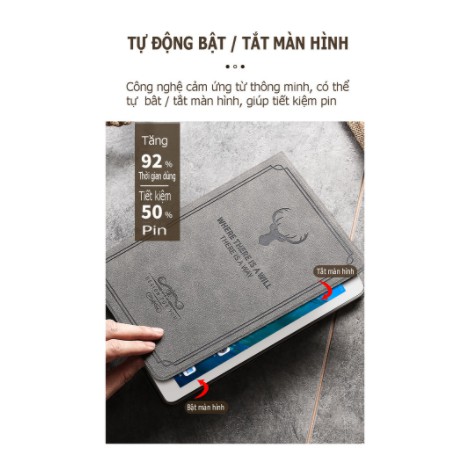 Bao da Huawei Dtab D-01J - M3 8.4 inch cao cấp | Họa tiết Deer | Tặng kèm bút cảm ứng và que chọc sim | BigBuy360 - bigbuy360.vn