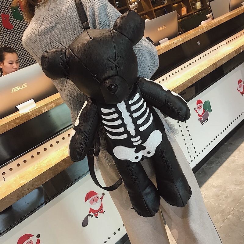 Balo gấu da size chuẩn 110cm, thích hợp chụp hình, đi chơi, đi dã ngoại