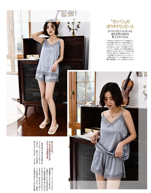 [Mã WABIG19 giảm 15% đơn 150k] Sx 680 bộ ngủ lụa satin phối ren - đồ ngủ 2 dây -KellyWang | BigBuy360 - bigbuy360.vn