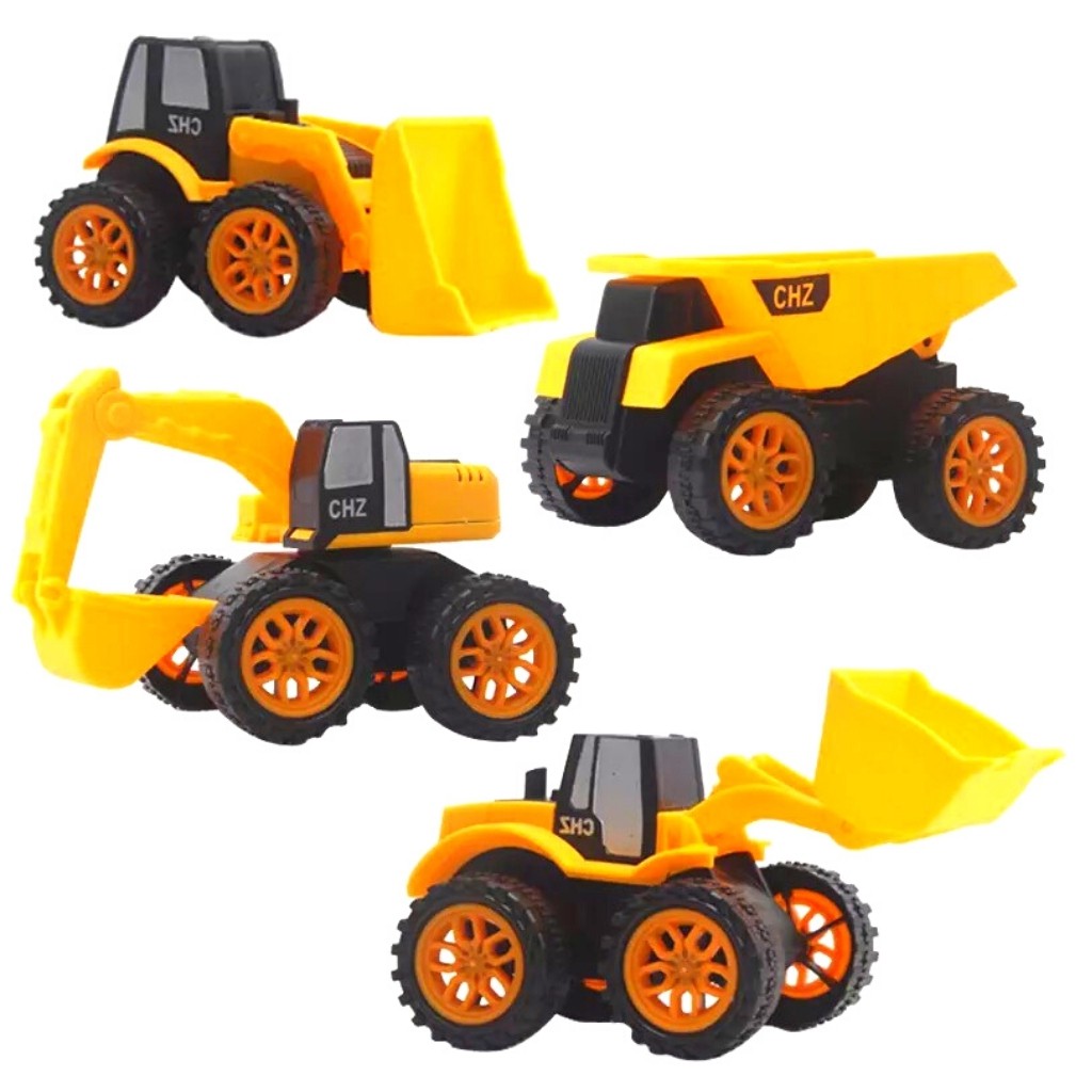 [Mã LIFETOYS1 giảm 30K đơn 99K] Bộ xe công trường gồm 4 chiếc chạy trớn giành cao cấp giành cho bé