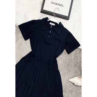 VÁY POLO THAN CHÂN XẾP LY NỮ