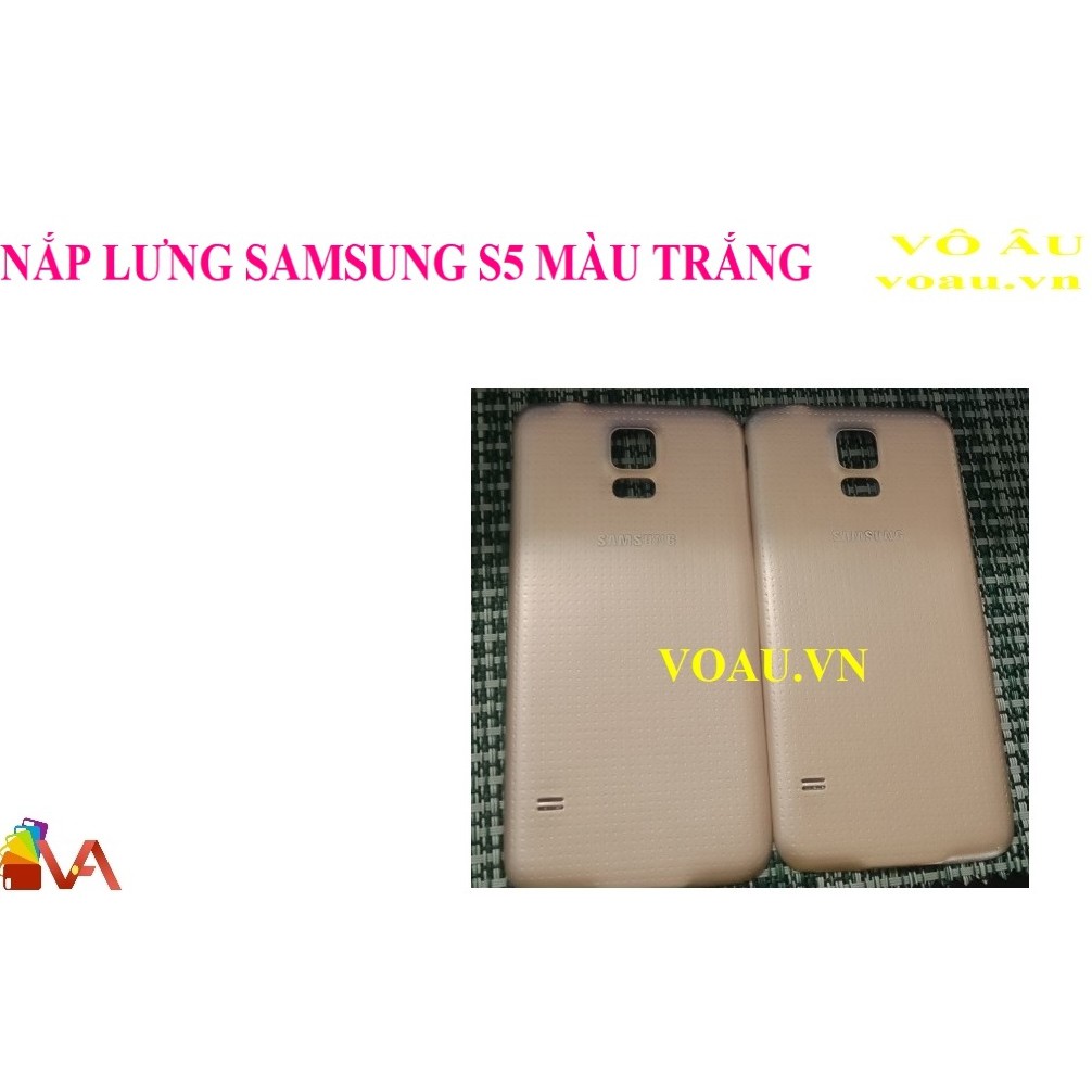 NẮP LƯNG SAMSUNG S5 MÀU TRẮNG