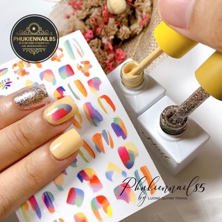 sticker vệt màu